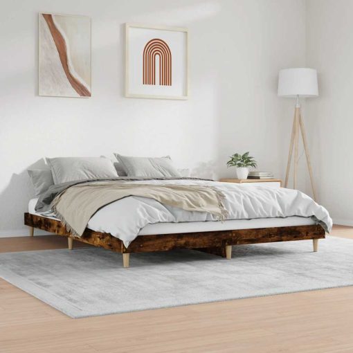 Giroletto Senza Materasso Rovere Fumo 120x200 Cm In Truciolato - Image 4