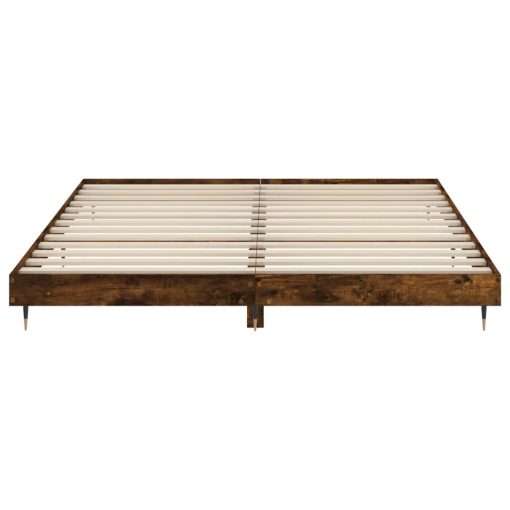 Giroletto Senza Materasso Rovere Fumo 200x200 Cm In Truciolato - Image 6