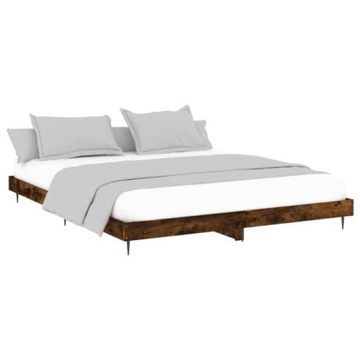 Giroletto Senza Materasso Rovere Fumo 200x200 Cm In Truciolato - Image 3