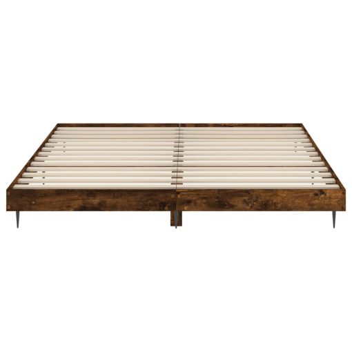 Giroletto Senza Materasso Rovere Fumo 200x200 Cm In Truciolato - Image 6