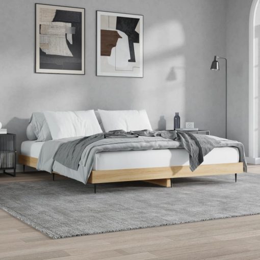 Giroletto Senza Materasso Rovere Sonoma 180x200cm In Truciolato - Image 4