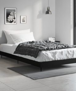 Giroletto Nero 90x200 Cm In Legno Multistrato