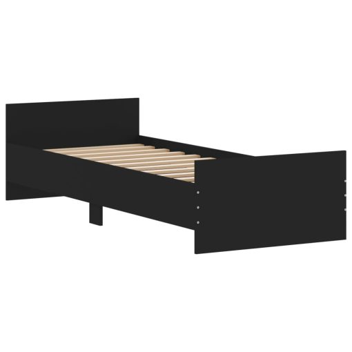 Giroletto Nero 75x190 Cm Small Single In Legno Multistrato - Image 3
