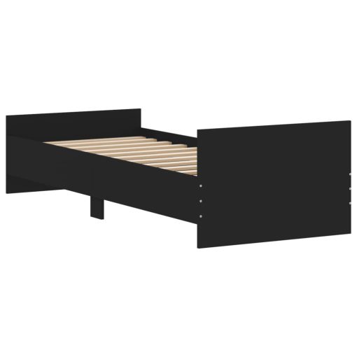 Giroletto Nero 75x190 Cm Small Single In Legno Multistrato - Image 6