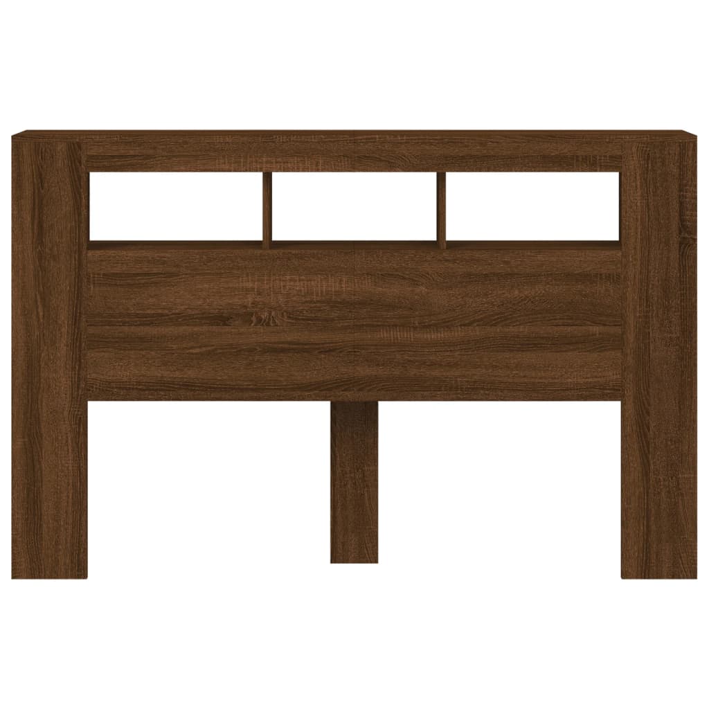 Testiera Led Rovere Marrone 160x18,5x103,5 Cm Legno Multistrato - Image 6