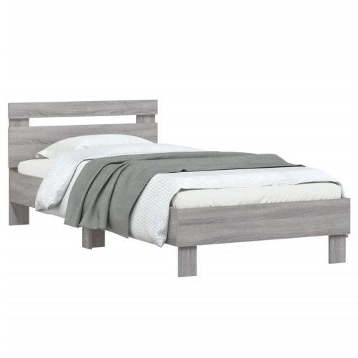 Giroletto Con Testiera Grigio Sonoma 75x190cm Legno Multistrato - Image 4