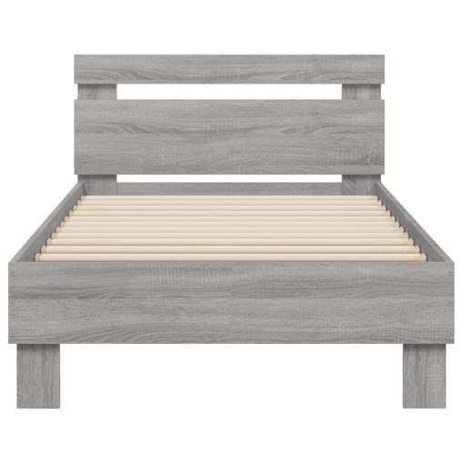 Giroletto Con Testiera Grigio Sonoma 75x190cm Legno Multistrato - Image 5