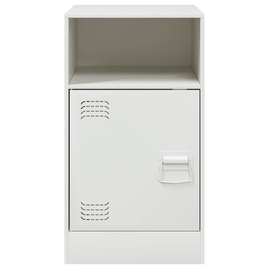Comodino Bianco 34,5x39x62 Cm In Acciaio - Image 6