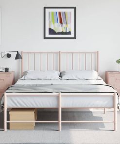 Comodini 2 Pz Rosa 34,5x39x62 Cm In Acciaio