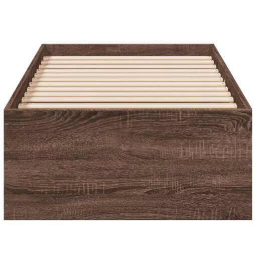Giroletto Senza Materasso Rovere Marrone 75x190cm In Truciolato - Image 4