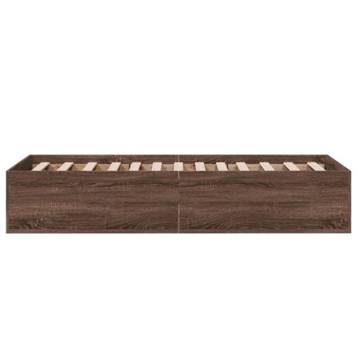 Giroletto Senza Materasso Rovere Marrone 75x190cm In Truciolato - Image 5