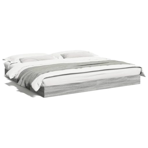Giroletto Senza Materasso Grigio Sonoma 180x200 Cm Truciolato - Image 2