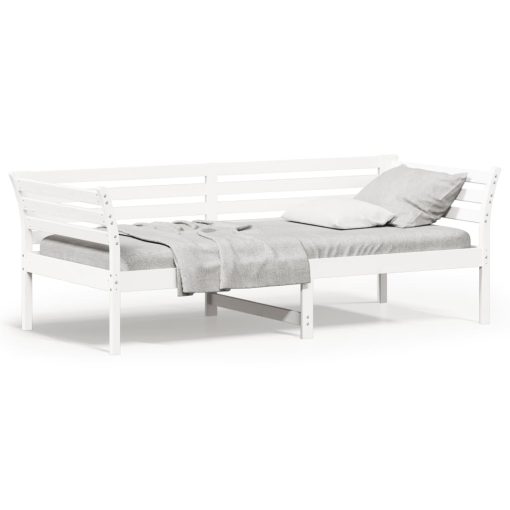 Dormeuse Senza Materasso Bianco 100x200 Cm Legno Massello Pino - Image 2