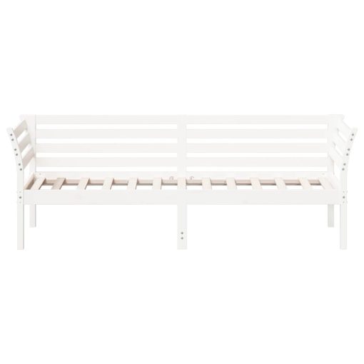 Dormeuse Senza Materasso Bianco 100x200 Cm Legno Massello Pino - Image 4