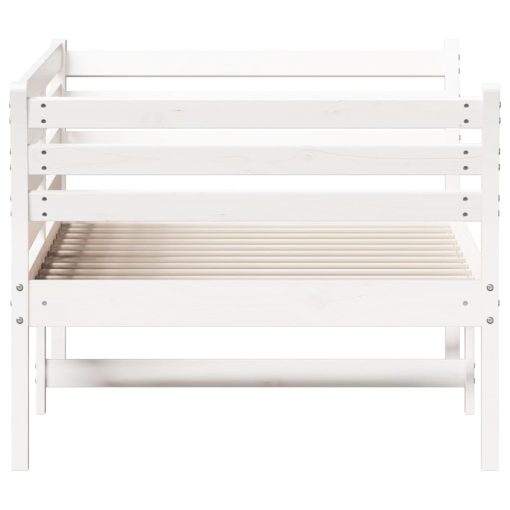 Dormeuse Senza Materasso Bianco 100x200 Cm Legno Massello Pino - Image 5