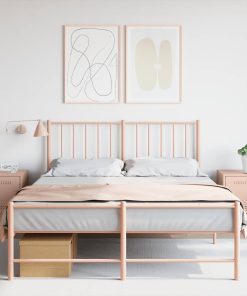 Comodini 2 Pz Rosa 36x39x50,5 Cm In Acciaio