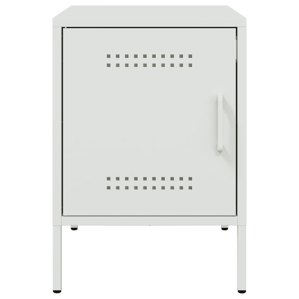 Comodino Bianco 36x39x50,5 Cm In Acciaio - Image 6
