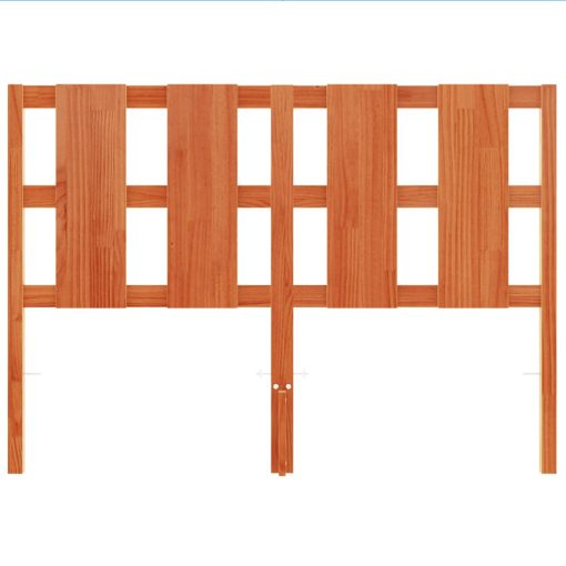 Testiera Marrone Cera 135 Cm In Legno Massello Di Pino - Image 4