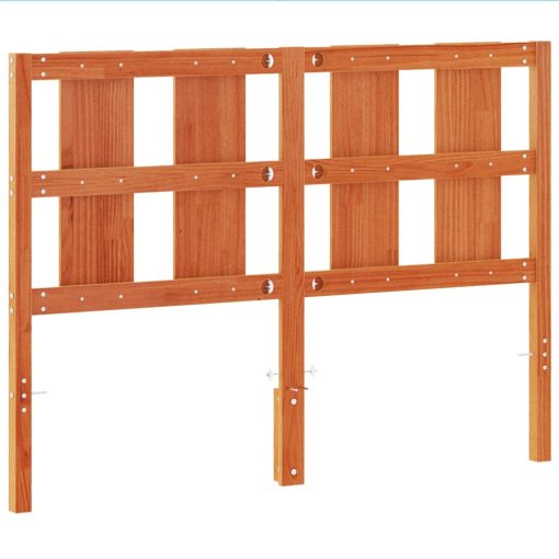 Testiera Marrone Cera 135 Cm In Legno Massello Di Pino - Image 6