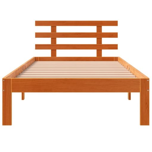 Letto Senza Materasso Marrone Cera 100x200 Cm In Legno Di Pino - Image 4