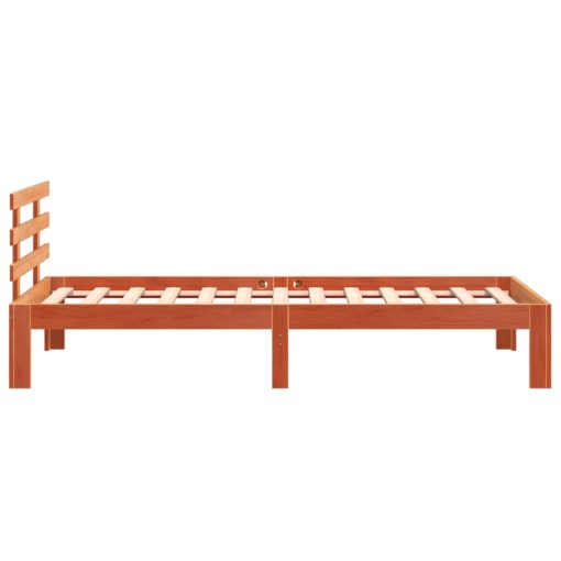Letto Senza Materasso Marrone Cera 100x200 Cm In Legno Di Pino - Image 5