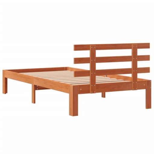 Letto Senza Materasso Marrone Cera 100x200 Cm In Legno Di Pino - Image 6