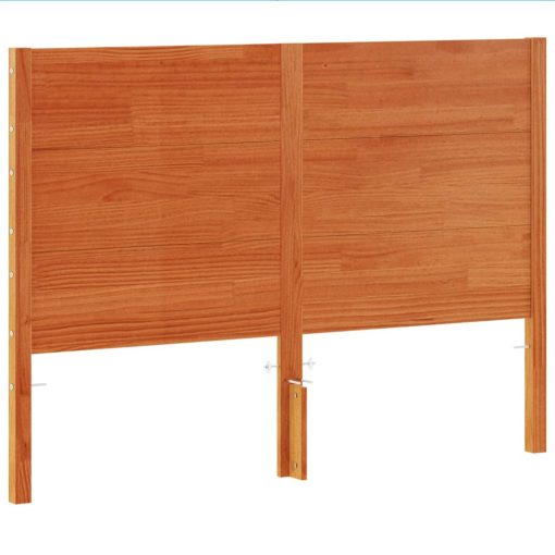 Testiera Marrone Cera 180 Cm In Legno Massello Di Pino - Image 2