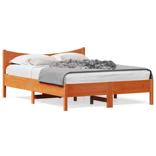 Letto Senza Materasso Marrone Cera 120x200 Cm In Legno Di Pino - Image 2