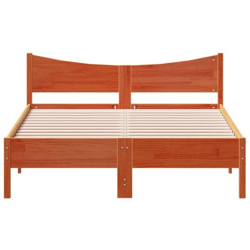 Letto Senza Materasso Marrone Cera 120x200 Cm In Legno Di Pino - Image 4