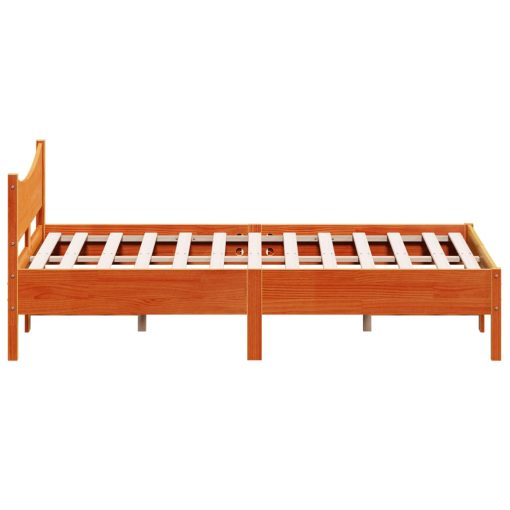 Letto Senza Materasso Marrone Cera 120x200 Cm In Legno Di Pino - Image 5