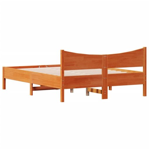 Letto Senza Materasso Marrone Cera 120x200 Cm In Legno Di Pino - Image 6