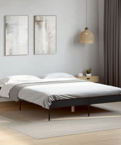 Giroletto Nero 140x200 Cm In Legno Multistrato E Metallo