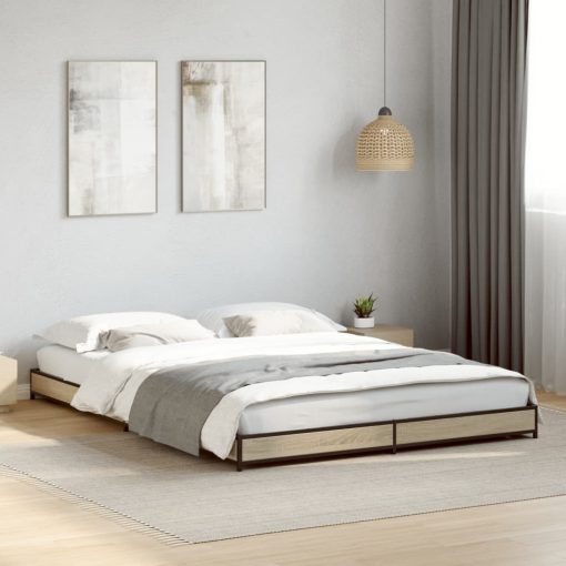 Giroletto Rovere Sonoma 135x190 Cm In Legno Multistrato Metallo