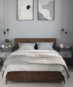 Comodini 2pz Grigio Sonoma 40x40x55 Cm In Legno Multistrato