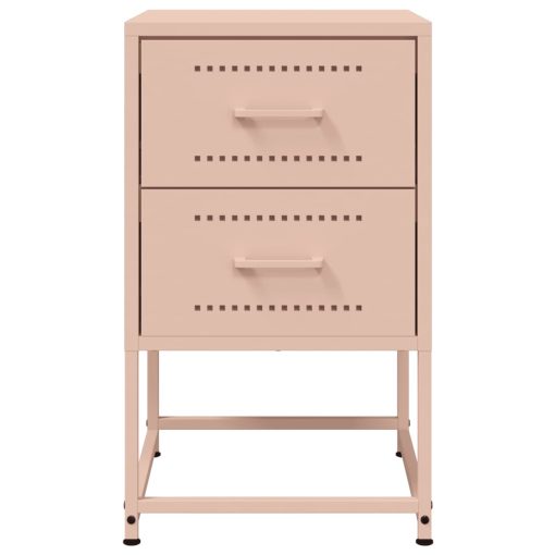 Comodini 2 Pz Rosa 36x39x60,5 Cm In Acciaio - Image 6