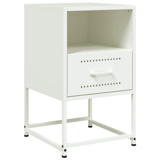 Comodino Bianco 36x39x60,5 Cm In Acciaio - Image 2