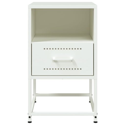 Comodino Bianco 36x39x60,5 Cm In Acciaio - Image 6