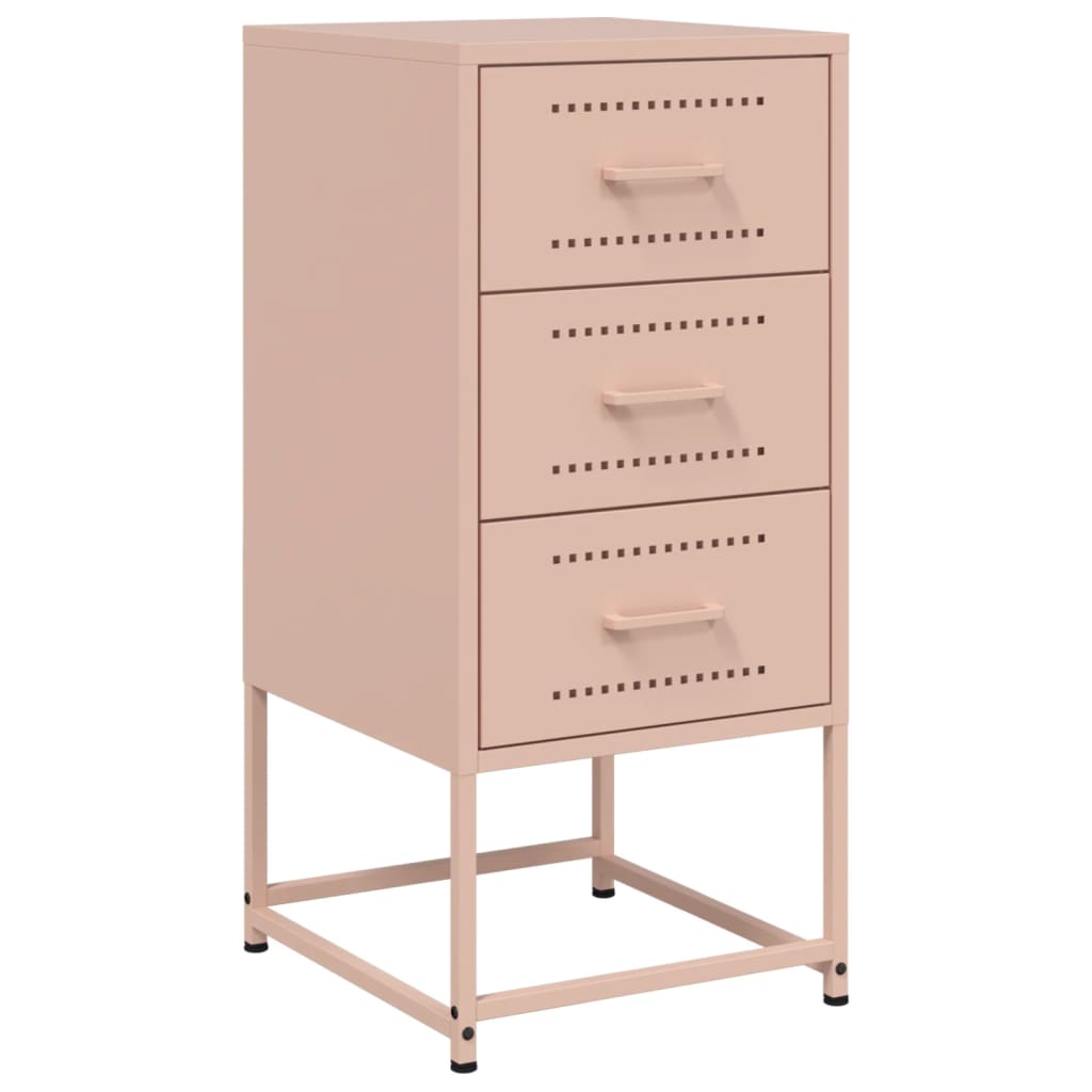 Comodini 2 Pz Rosa 36x39x78 Cm In Acciaio - Image 5