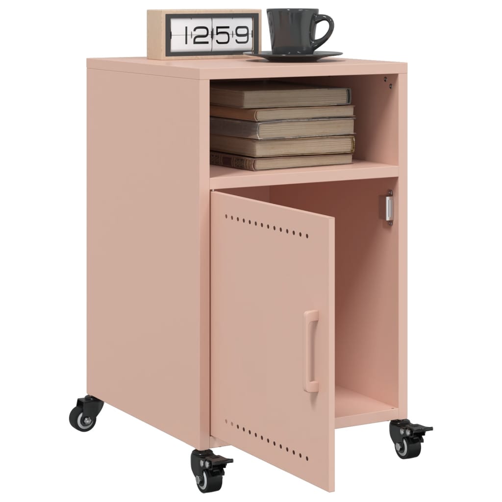Comodini 2 Pz Rosa 36x39x59 Cm In Acciaio - Image 4
