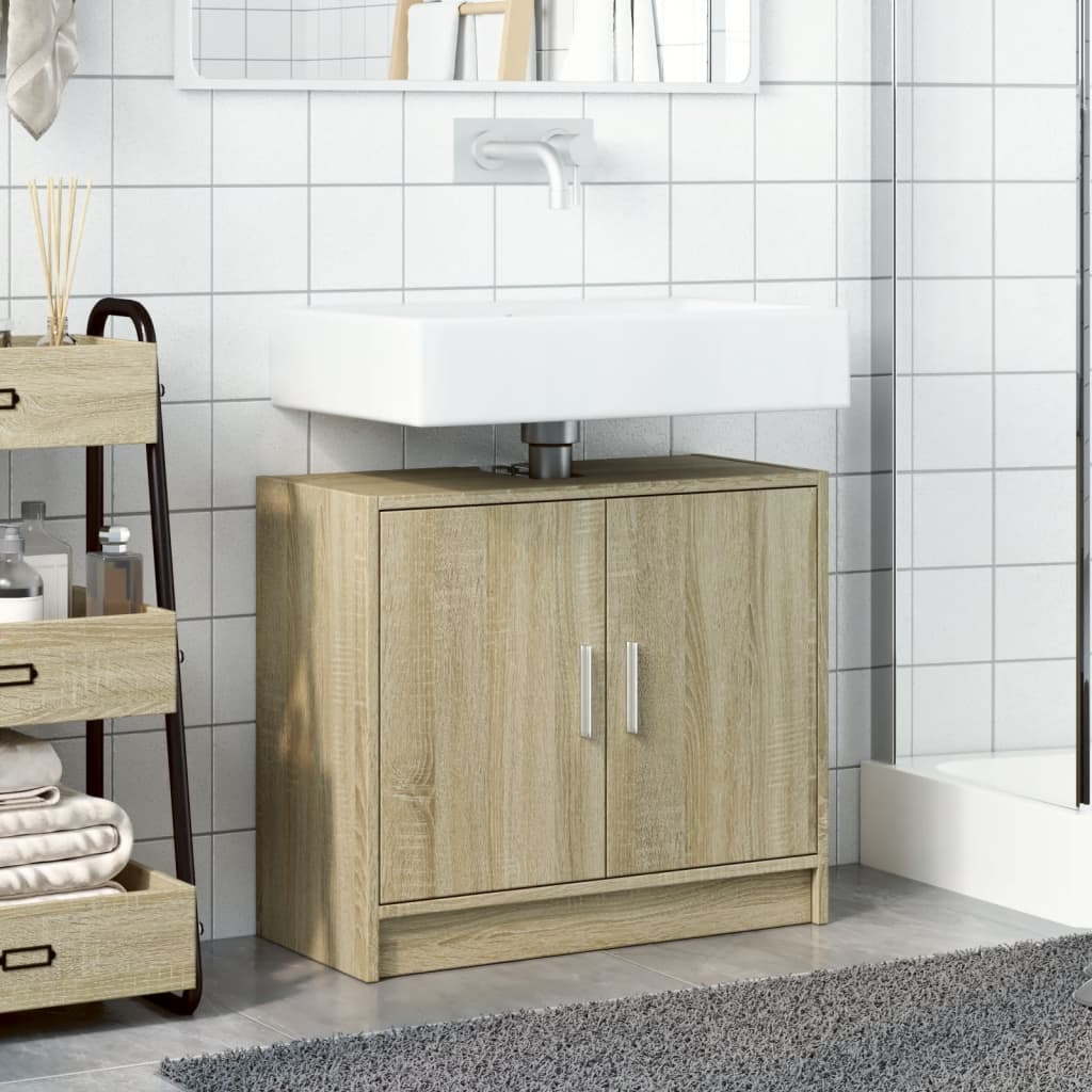 Mobile Lavabo Rovere Sonoma 63x29x55 Cm Legno Multistrato - Image 3