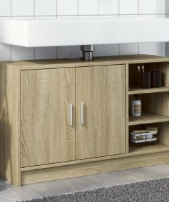 Mobile Lavabo Rovere Sonoma 90x29x55 Cm In Truciolare