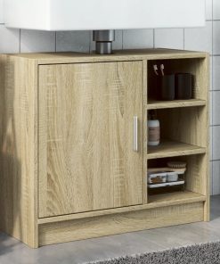 Mobile Lavabo Rovere Sonoma 63x29x55 Cm Legno Multistrato