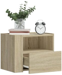 Comodini A Muro 2 Pz Rovere Sonoma 45x30x35 cm