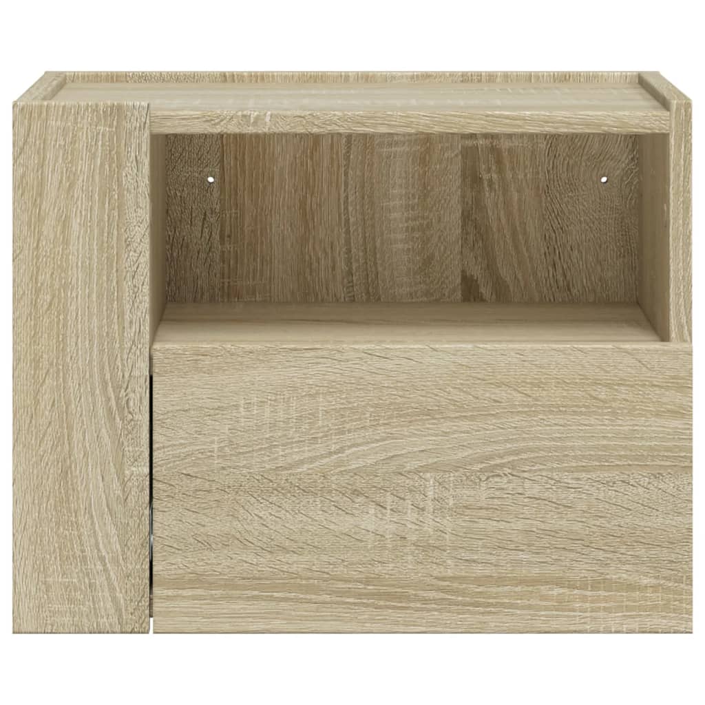 Comodini A Muro 2 Pz Rovere Sonoma 45x30x35 cm - Image 4
