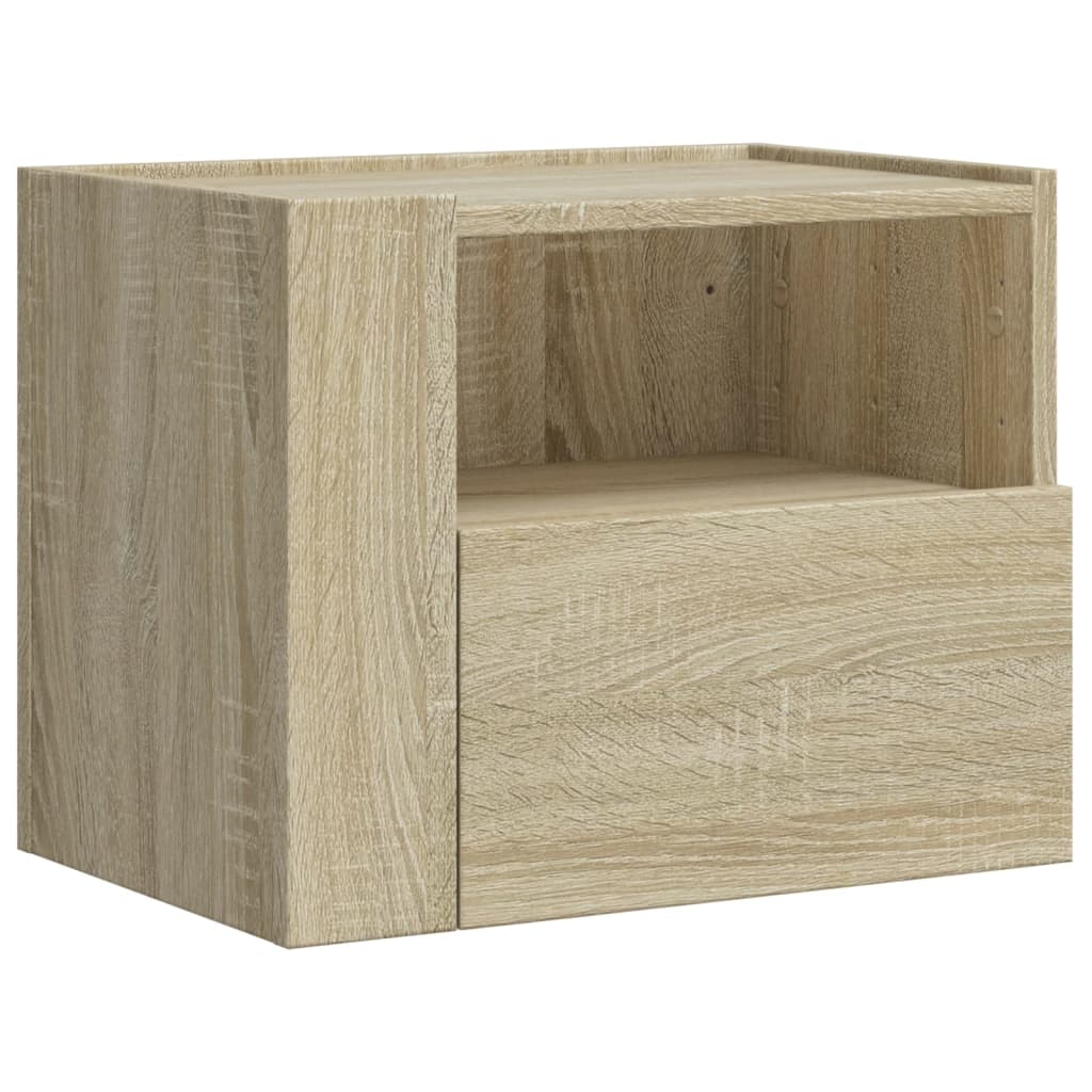Comodini A Muro 2 Pz Rovere Sonoma 45x30x35 cm - Image 5