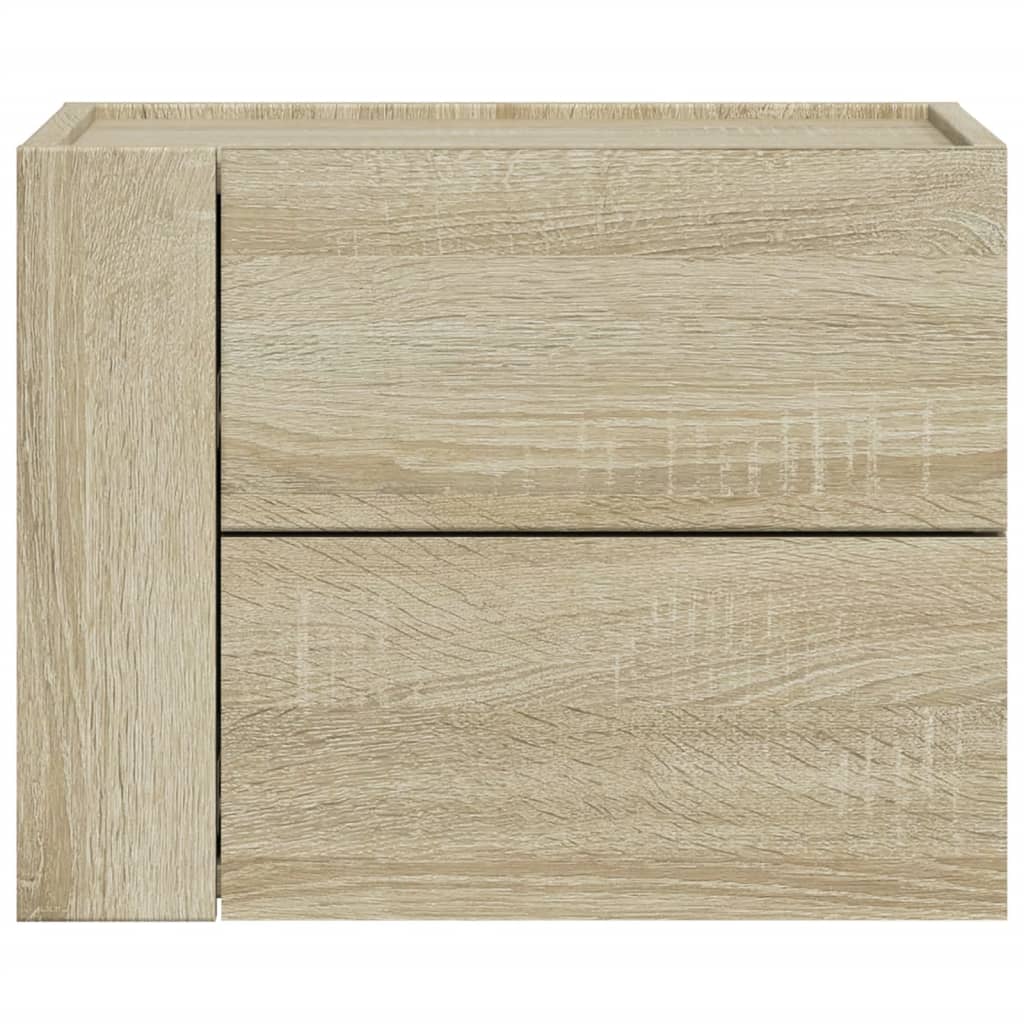 Comodini A Muro 2 Pz Rovere Sonoma 45x30x35 cm - Image 4