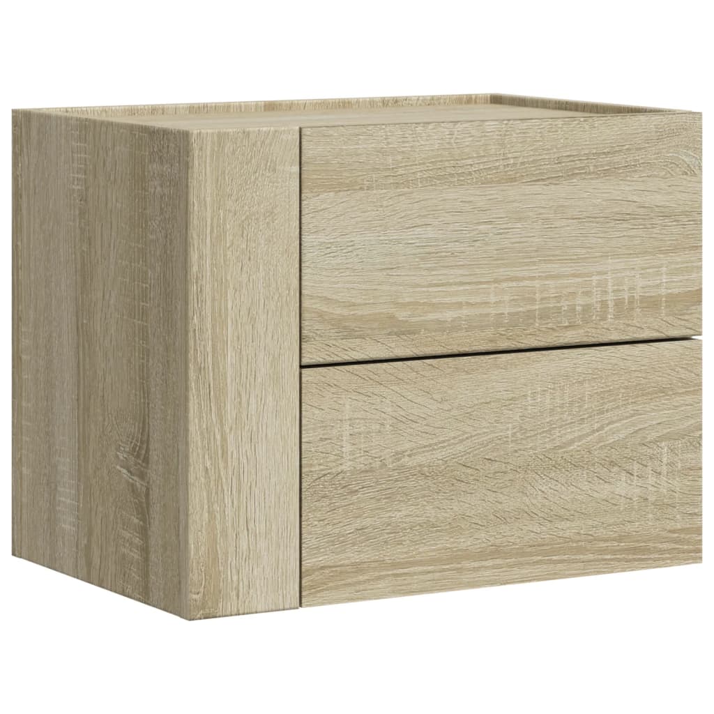 Comodini A Muro 2 Pz Rovere Sonoma 45x30x35 cm - Image 5