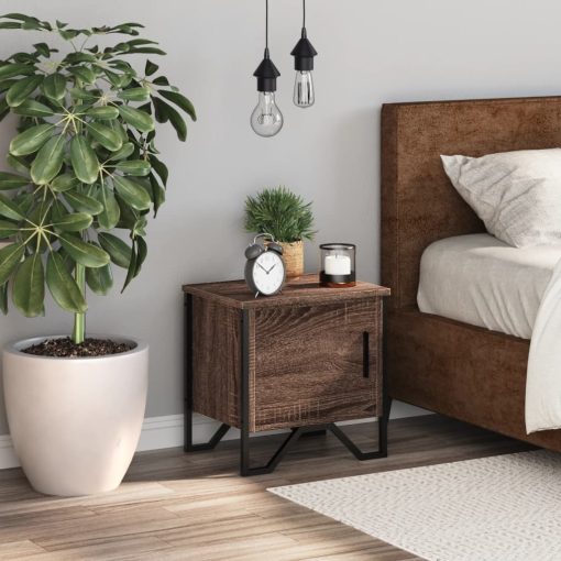 Comodino Rovere Marrone 40x30x40 Cm In Truciolato - Image 3