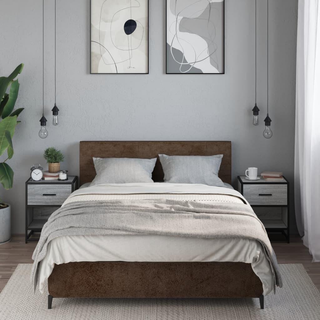 Comodini 2 Pz Grigio Sonoma 40x31x50 Cm In Truciolato - Image 3