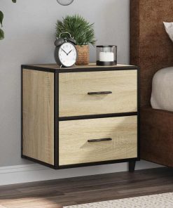 Comodino A Muro Rovere Sonoma 40x31x39,5 cm